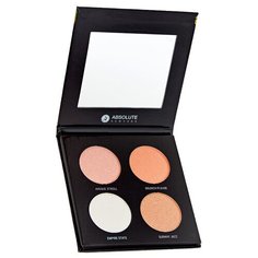 Absolute New York Палетка хайлайтеров Glow in the City Big Apple Cheeks
