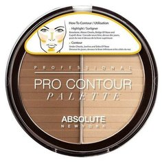 Absolute New York Палетка для контуринга Pro Contour Palette dark