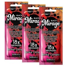 Sol Bianca Крем для солярия на основе алоэ “Mirage”18х bronzer, 45 мл (упаковка 3 шт*15 мл) (масло жожоба,экстрактами моркови,шиповника)