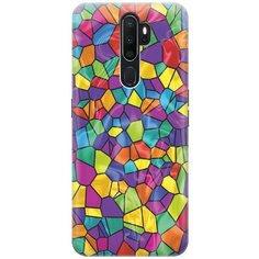 Cиликоновый чехол на Oppo A5 2020 / Оппо А5 2020 с принтом "Яркая мозаика" Gosso
