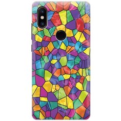 Cиликоновый чехол на Xiaomi Mi MIX 2S / Сяоми Ми Микс 2 эс с принтом "Яркая мозаика" Gosso