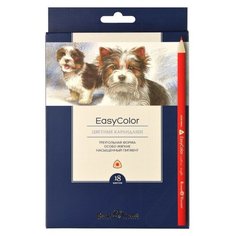 Карандаши цветные " EASYCOLOR ", 18 цветов Bruno Visconti