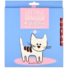 Карандаши цветные "KidsColor", 24 ЦВ. 6 ВИДОВ 30-0105 Bruno Visconti