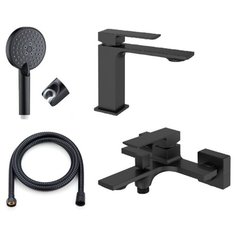 Orange Lutz M04-311b душевой набор, черный матовый