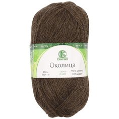Пряжа Камтекс Околица 100гр. 250м (шерсть 90%, акрил 10%) (063 шоколад) 5 шт