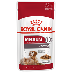 Влажный корм для пожилых собак Royal Canin для здоровья кожи и шерсти, для здоровья костей и суставов 140 г (для средних пород)
