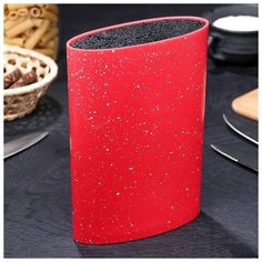 Подставка для ножей "Зефир" с наполнителем, 16х7 см, цвет красный 1159334 Сима ленд