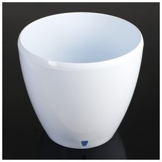 Кашпо со вставкой 12 л "Деко Твин", цвет белый 4874310 Santino