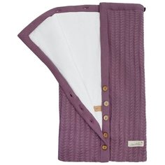 Конверт Amarobaby Pure Love Snap вязаный утепленный на выписку, розовый, 75 см.