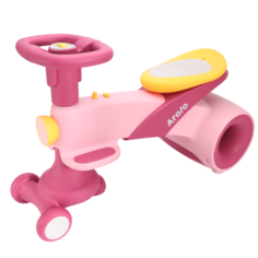 Детская каталка-толокар Arolo Little King 3в1 с безопасными колесами, встроенной музыкой и фонарем, цвет красный