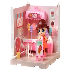 Игровой набор ABtoys Модульный домик (собери сам), 1 секция. Мини-кукла в кондитерской, в наборе с аксессуарами