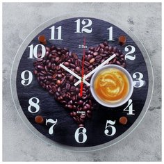 Часы настенные, серия: Кухня, "Любимый кофе", 30 см 4551229 Сима ленд
