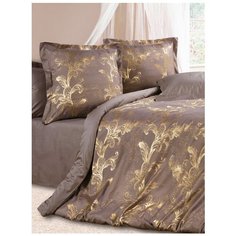 Постельное белье семейное ECOTEX Кассандра, сатин, 50 х 70 и 70 х 70 см, фиолетовый