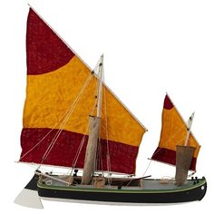 Сборная модель парусного корабля Amati рыбацкая Лодка Bragozzo, Масштаб 1:45, AM1570