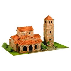 Сборная модель из керамики Domus Kits Церковь Святой Марии IX В, конструктор, Масштаб 1:84, DMS40093