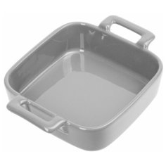 ФОРМА для запекания 130х130х40мм с двумя ручками серая "Corone Colore"