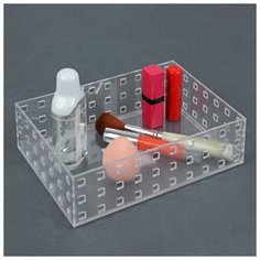 Органайзер д/хранения космет принад 21*14*6,3см Перфорация прозрачн 3953272 Сима ленд