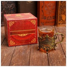 Подстаканник со стаканом "Настоящий мужчина", 11,4 х 9,3 см 5099485 Семейные традиции