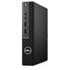 Настольный компьютер DELL OptiPlex 3080 Micro (3080-7213) Slim-Desktop/Intel Core i3-10100T/8 ГБ/256 ГБ SSD/Intel UHD Graphics 630/Windows 10 Pro чеpный