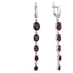 Balex Серьги 2457930053 из серебра 925 пробы с гранатом природным