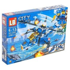 Конструктор LB+ City Police LB587 Полицейский вертолет