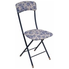 Стул складной HAUSHALT стальной с мягким сиденьем и спинкой, нагрузка до 100 кг, цвет "Де Жуи"
