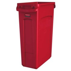 Контейнер Slim Jim с вентиляционными каналами, 87л, Красный, Rubbermaid