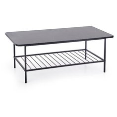 Журнальный столик HALMAR ATLANTA (сталь, МДФ, черный)