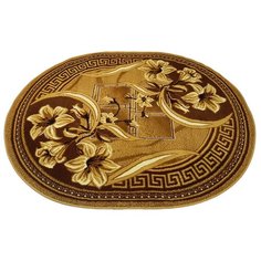 Ковер овальный SMS d187, 3,0 х 4,0 м. Цвет: бежевый