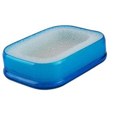 Мультифункциональная губка мыльница в пластиковой коробке, синий, Blonder Home BH-ASH-03
