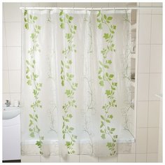 Штора для ванной "Вьюнок", 180х180 см, PEVA 3622254 Доляна