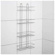 Полка прямоугольная «Х» образная 4 яруса,хром 5541043 Сима ленд