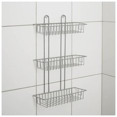 Полка прямоугольная, 3 яруса, цвет хром 5541038 Сима ленд