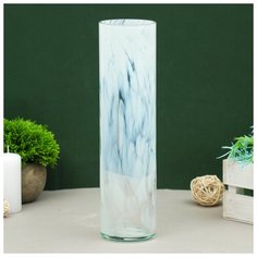 Ваза "Цилиндр" 8х30 см, белая 2176647 Сима ленд