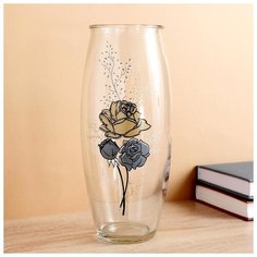 Ваза Роза на проз.стекле, d-7см 10х23 см 3724582 Сима ленд