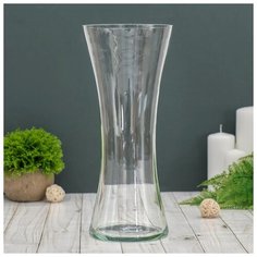 Ваза С-53 h 300 мм. из прозрачного стекла (без декора) 1298237 Сима ленд