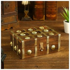 Шкатулка дерево "Киприда" 17,8х12,7х7 см 4503152 Сима ленд