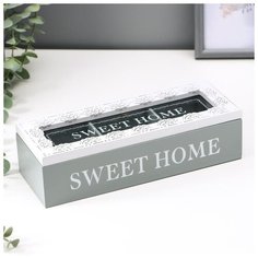 Шкатулка дерево с отделениями Swett home 6,5х24х9 см 3004659 Сима ленд