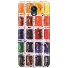 Cиликоновый чехол на Meizu M6s / Мейзу М6 эс с принтом "Палитра красок" Gosso