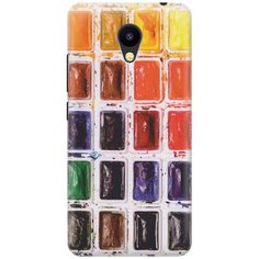 Cиликоновый чехол на Meizu M5c / Мейзу М5с с принтом "Палитра красок" Gosso