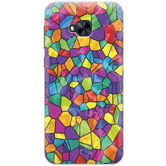 Cиликоновый чехол на Asus Zenfone 4 Selfie Pro (ZD552KL) / Асус Зенфон 4 Селфи Про с принтом "Яркая мозаика" Gosso