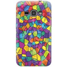 Cиликоновый чехол на Samsung Galaxy J1 (2016) / Самсунг Джей 1 2016 с принтом "Яркая мозаика" Gosso