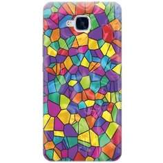 Cиликоновый чехол на Honor 5C / Хонор 5С с принтом "Яркая мозаика" Gosso