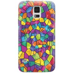 Cиликоновый чехол на Samsung Galaxy S5 / Самсунг С5 с принтом "Яркая мозаика" Gosso