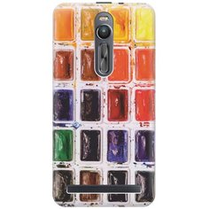 Cиликоновый чехол на Asus Zenfone 2 (ZE551ML) / Асус Зенфон 2 с принтом "Палитра красок" Gosso
