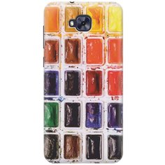 Cиликоновый чехол на Asus Zenfone 4 Selfie (ZD553KL) / Асус Зенфон 4 Селфи с принтом "Палитра красок" Gosso