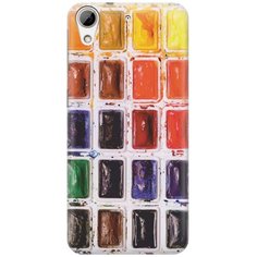 Cиликоновый чехол на HTC Desire 626 / 626s / 626G / 628 Dual Sim / НТС Дезаир 626 / 626с / 626Г / 628 Дуал с принтом "Палитра красок" Gosso