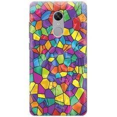 Cиликоновый чехол на Xiaomi Redmi Note 4X / Сяоми Редми Ноут 4х с принтом "Яркая мозаика" Gosso
