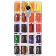 Cиликоновый чехол на Xiaomi Redmi Note 4X / Сяоми Редми Ноут 4х с принтом "Палитра красок" Gosso