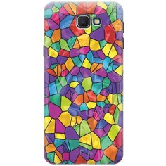 Cиликоновый чехол на Samsung Galaxy J5 Prime / Самсунг Джей 5 Прайс с принтом "Яркая мозаика" Gosso